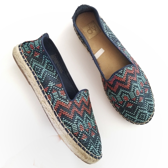 Dolce Vita Shoes - Dolce Vita Woven Espadrilles Slip On Flats 9